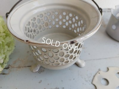 画像5: アンティーク白ホーローウォーマー