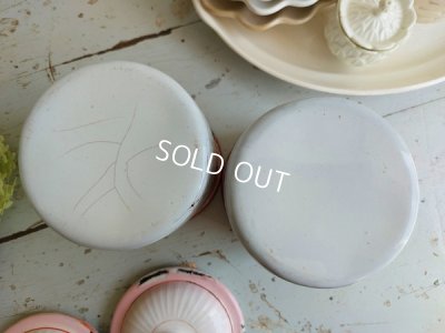 画像9: アンティークピンクグラデーションキャニスター2P