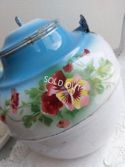 画像6: Japyホーローパンジー柄ケトル