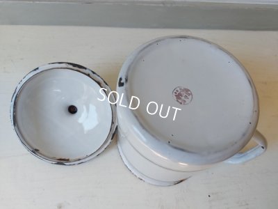 画像9: アンティーク持ち手付ホーローキャニスター