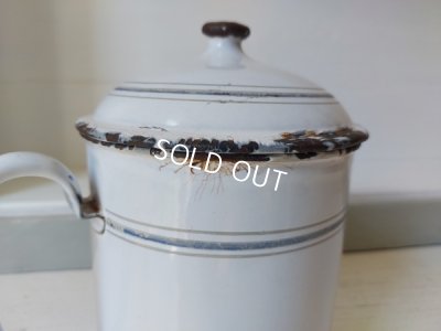 画像11: アンティーク持ち手付ホーローキャニスター