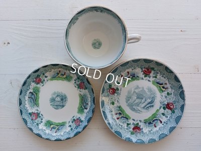 画像2: アンティークサルグミンヌカップ＆ソーサートリオ