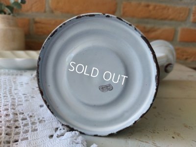 画像9: アンティークホーロー花柄コーヒーポット