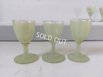 画像20: アンティークつばめとローズ柄リキュールボトルセット