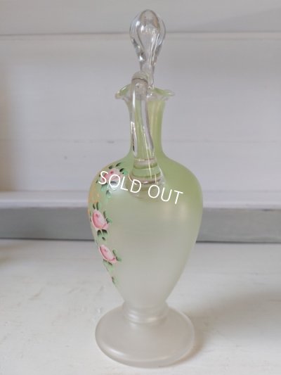 画像3: アンティークつばめとローズ柄リキュールボトルセット