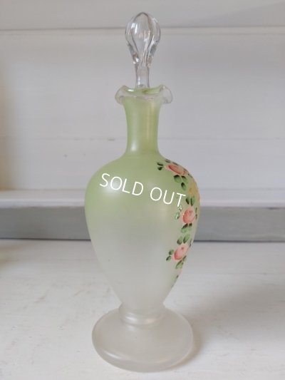 画像5: アンティークつばめとローズ柄リキュールボトルセット