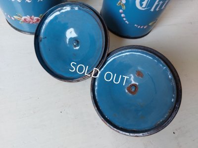 画像5: アンティーク手描きローズ柄キャニスター