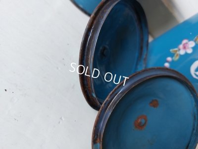 画像6: アンティーク手描きローズ柄キャニスター