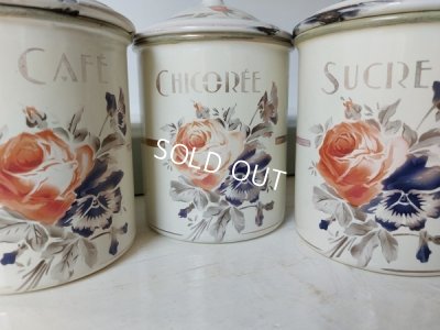 画像12: Japyローズ柄キャニスター3Pとティーポット