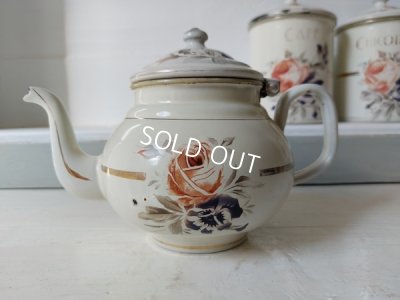 画像13: Japyローズ柄キャニスター3Pとティーポット