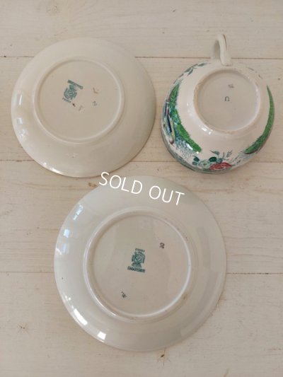 画像3: アンティークサルグミンヌカップ＆ソーサートリオ