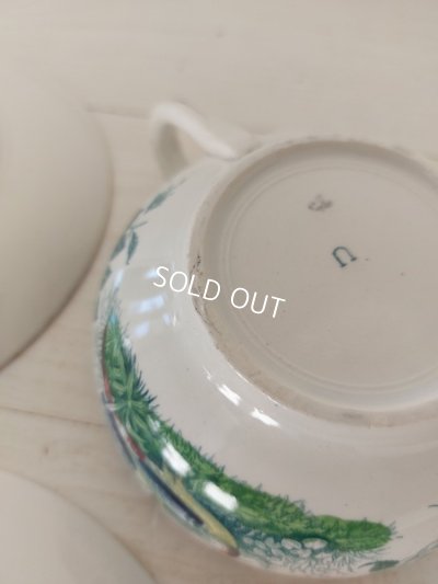 画像18: アンティークサルグミンヌカップ＆ソーサートリオ