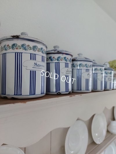 画像2: BBブルーストライプローズガーランドキャニスター