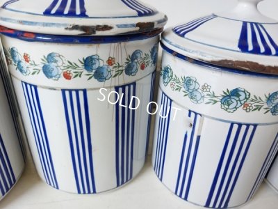 画像8: BBブルーストライプローズガーランドキャニスター