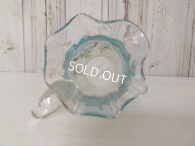 画像12: アンティークガラスつばめ柄ピッチャー