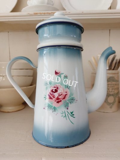 画像12:  Japyローズとパンジー柄コーヒーポット