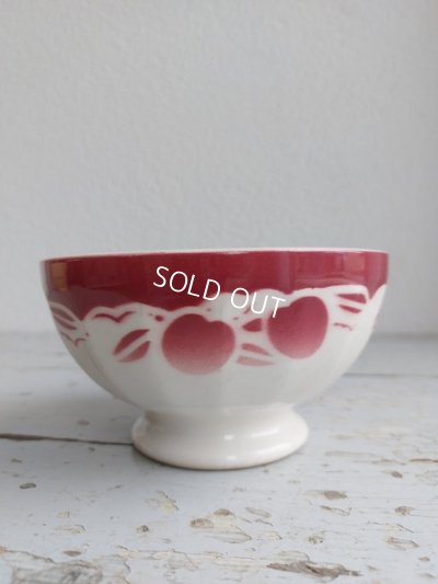 画像11: MOULIN DES LOUPS HAMAGEさくらんぼ柄カフェオレボウル
