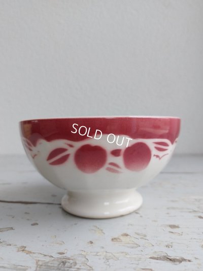 画像12: MOULIN DES LOUPS HAMAGEさくらんぼ柄カフェオレボウル