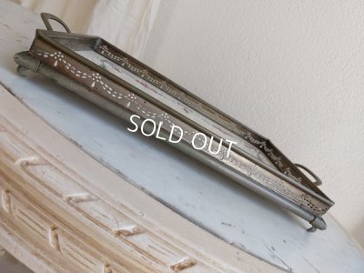 画像11: アンティーク陶器ローズガーランド柄トレイ