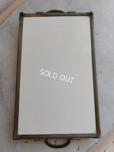 画像16: アンティーク陶器ローズガーランド柄トレイ