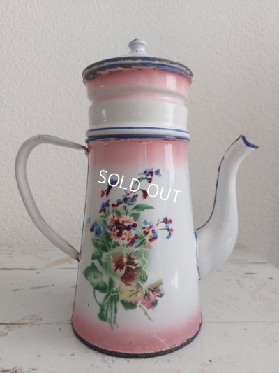 画像4: Japyピンクぼかし勿忘草柄コーヒーポット