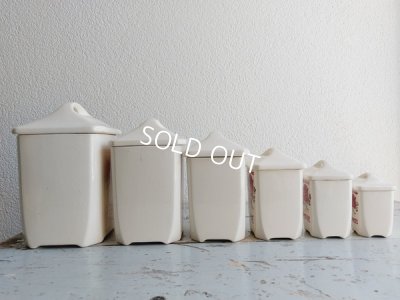 画像4: リュネヴィルローズ柄陶器キャニスター