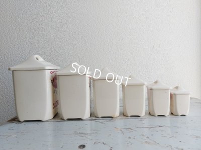 画像5: リュネヴィルローズ柄陶器キャニスター