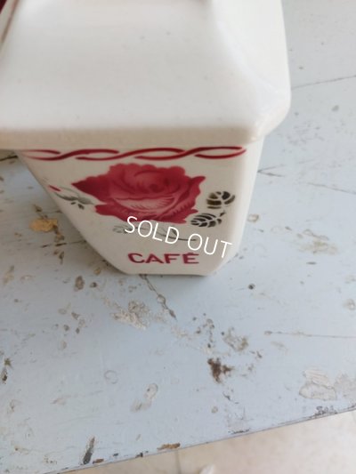 画像18: リュネヴィルローズ柄陶器キャニスター