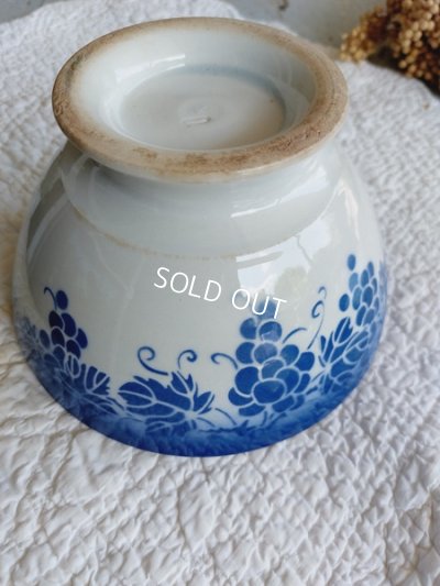 画像6: リュネヴィルぶどう柄カフェオレボウル