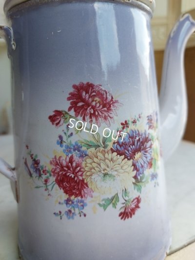 画像7: アンティークホーローパープルグラデーションポット