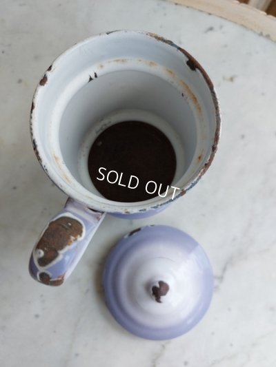 画像11: アンティークホーローパープルグラデーションポット