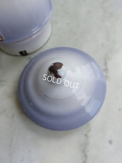 画像10: アンティークホーローパープルグラデーションポット