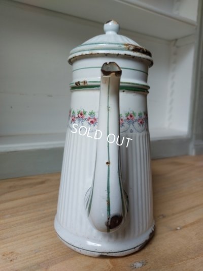 画像7: BB白ローズガーランド柄コーヒーポット