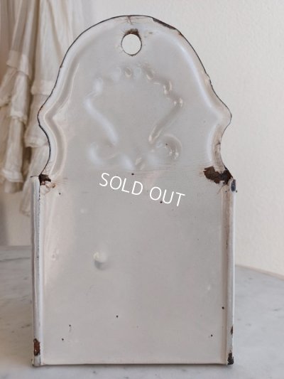 画像8: アンティークホーローローズ柄セル缶