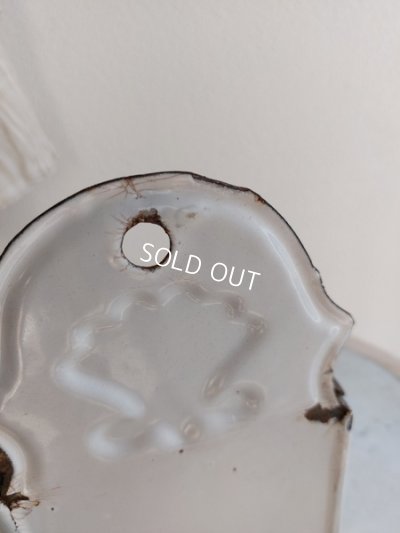 画像9: アンティークホーローローズ柄セル缶