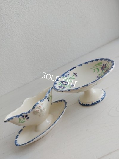 画像12: おままごと花柄ソーシエとコンポート皿セット