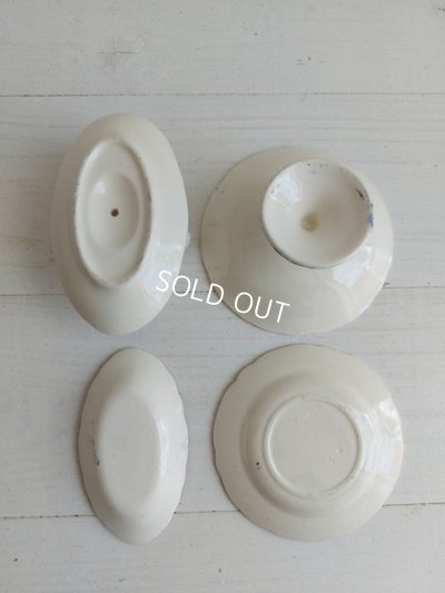 画像3: おままごと花柄ソーシエとコンポート皿セット