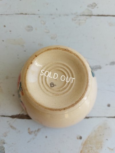 画像7: アンティーク手描きローズ柄ボウル