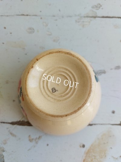 画像8: アンティーク手描きローズ柄ボウル