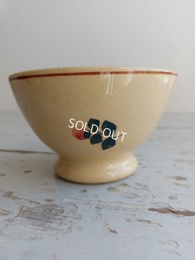 画像11: アンティーク手描きローズ柄ボウル