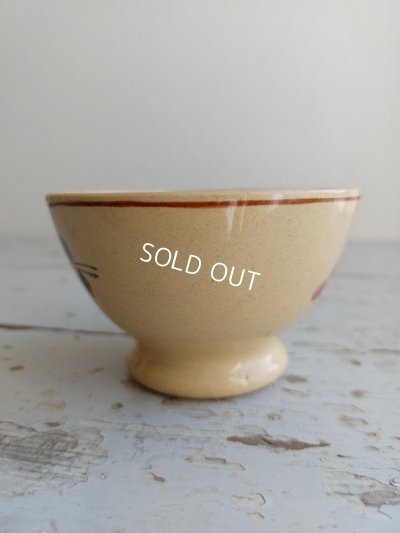 画像12: アンティーク手描きローズ柄ボウル