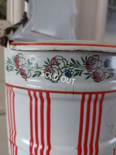 画像3: BB赤ストライプローズ柄セル缶