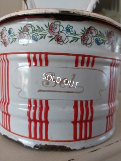 画像2: BB赤ストライプローズ柄セル缶