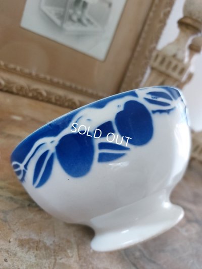 画像2: アンティークさくらんぼ柄カフェオレボウル