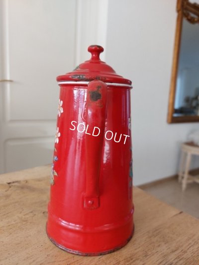 画像11: エトワール社赤すみれ柄ポット