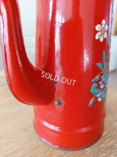 画像14: エトワール社赤すみれ柄ポット