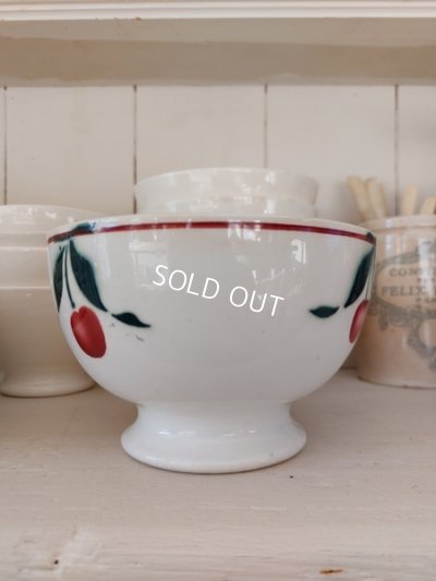 画像7: Ceranord Saint-Amandチェリー柄カフェオレボウル