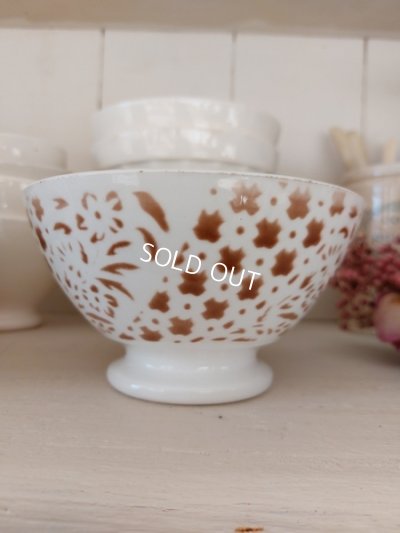 画像2: アンティーク幾何学模様カフェオレボウル