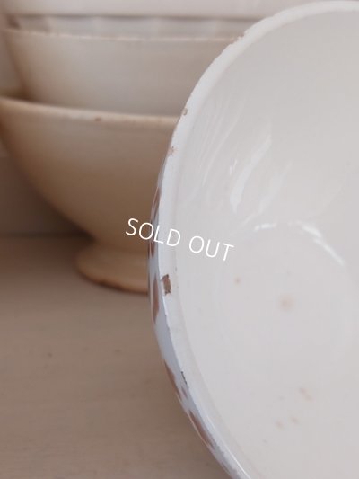 画像10: アンティーク幾何学模様カフェオレボウル