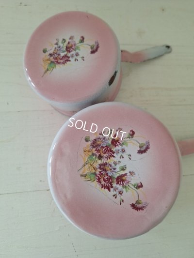 画像7: アンティークウエディング片手鍋セット